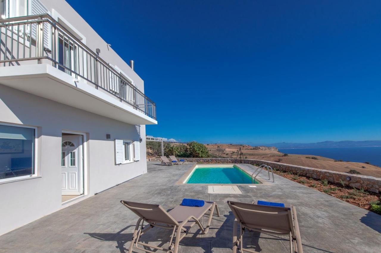 Tranquil Sea View Villa With Private Pool, Just 2Km From The Beach! Ajía Galíni Kültér fotó