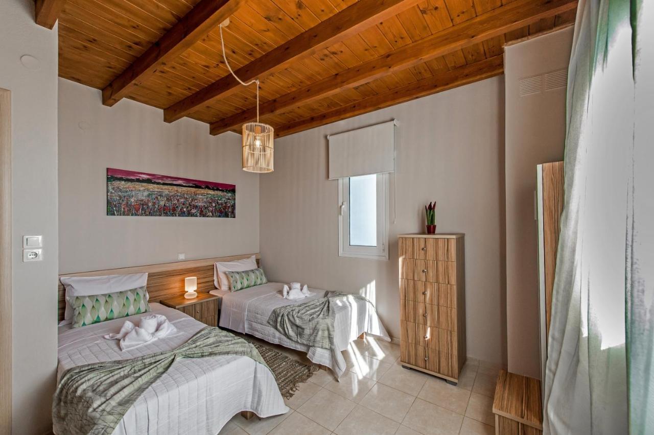 Tranquil Sea View Villa With Private Pool, Just 2Km From The Beach! Ajía Galíni Kültér fotó