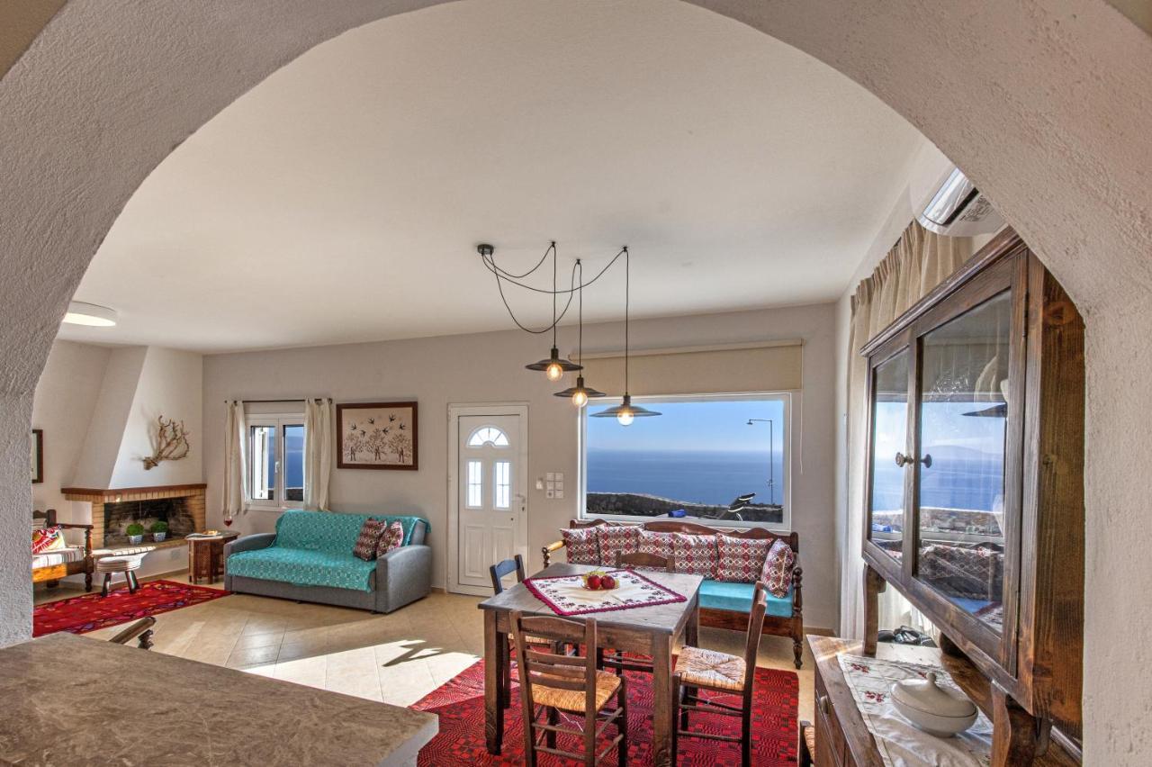Tranquil Sea View Villa With Private Pool, Just 2Km From The Beach! Ajía Galíni Kültér fotó