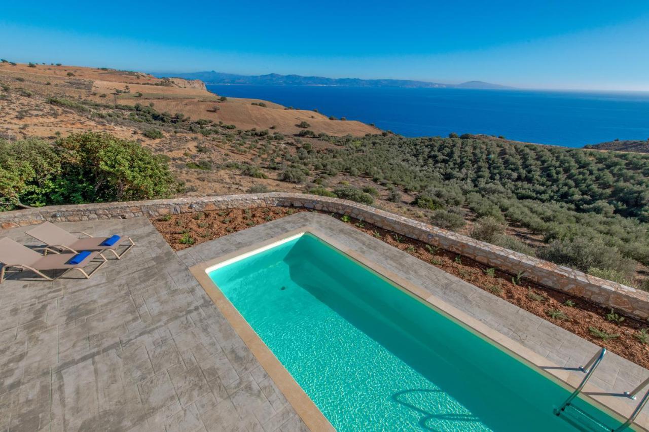 Tranquil Sea View Villa With Private Pool, Just 2Km From The Beach! Ajía Galíni Kültér fotó