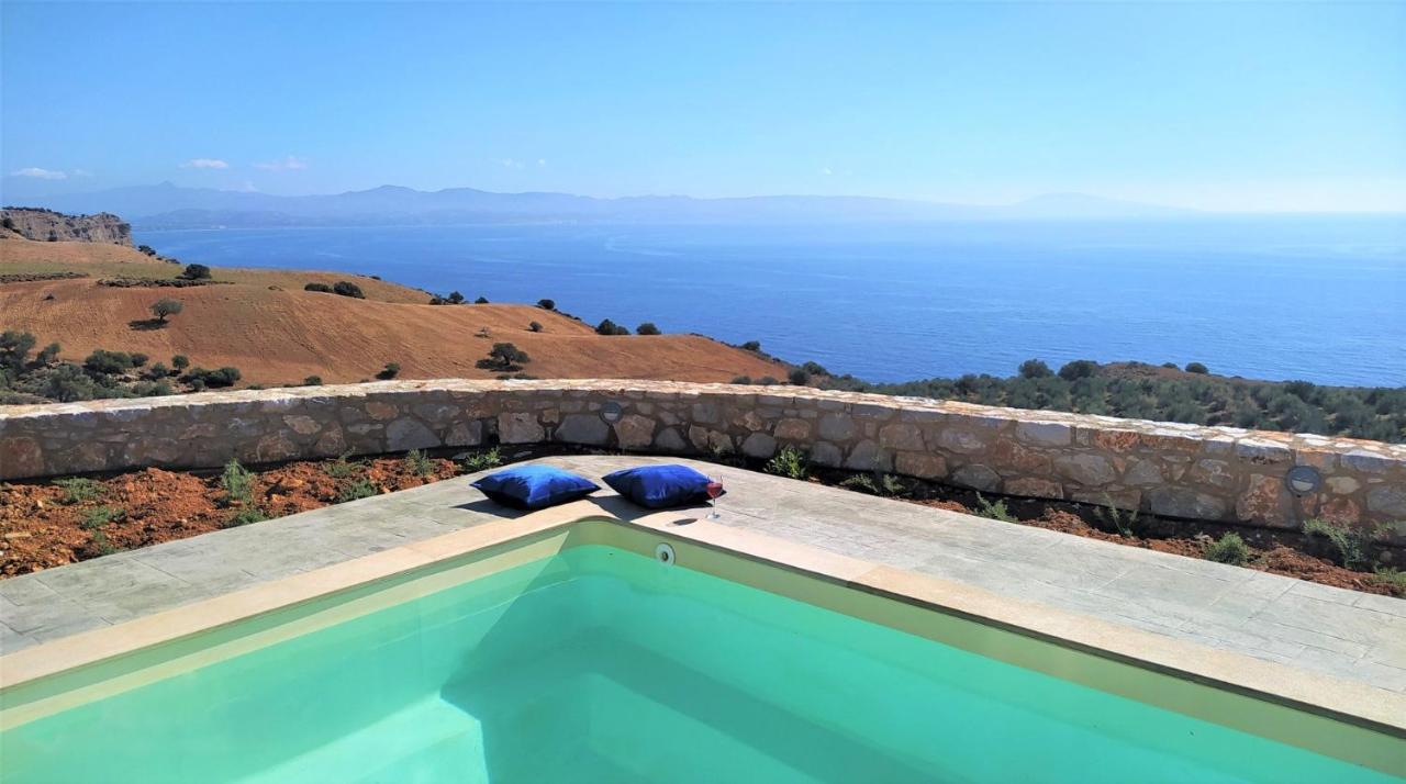 Tranquil Sea View Villa With Private Pool, Just 2Km From The Beach! Ajía Galíni Kültér fotó